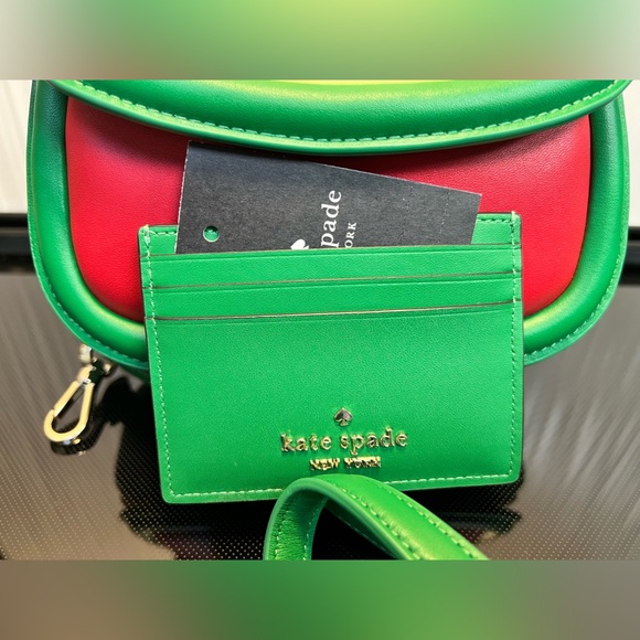 SALE New Kate Spade Watermelon Mini Crossbody and Card Holder - Picture 7 of 16